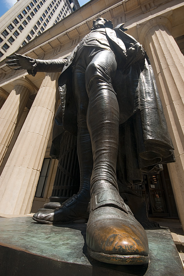 USA NYC George Washington In Front Of The Federal Hall, Wallstreet