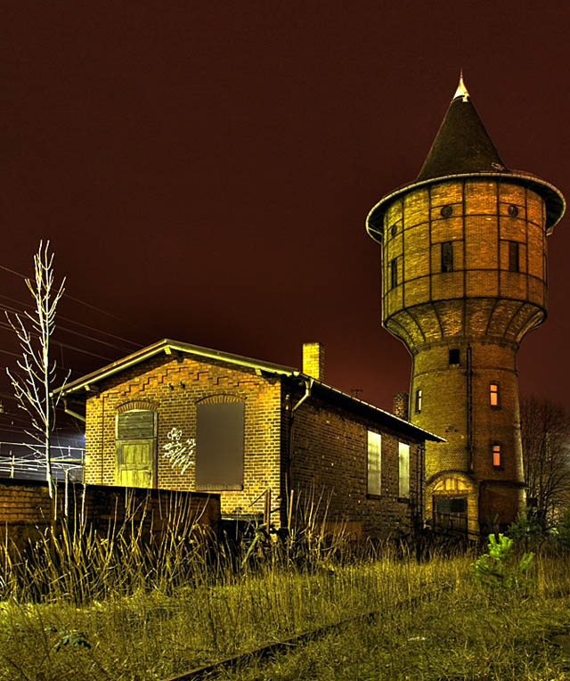 Germany Ruhland Water Tower of Railway Station 002