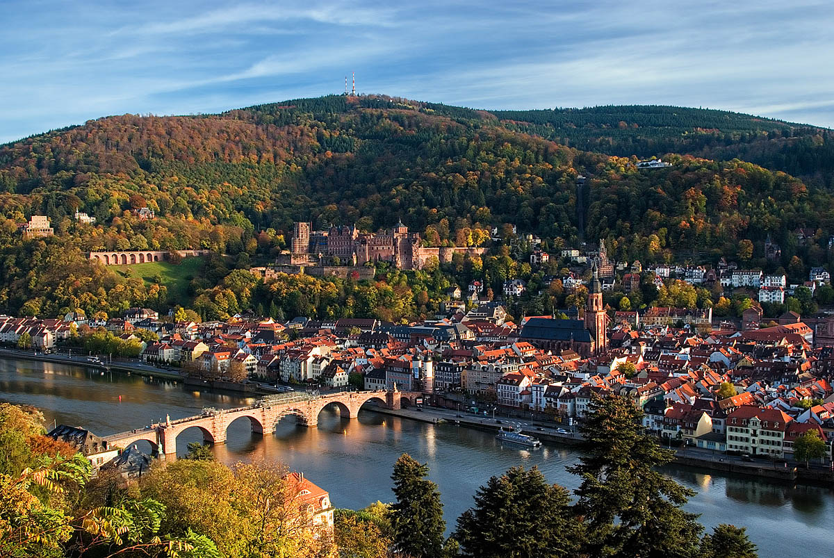 Germany Heidelberg (View From Philosophenweg)