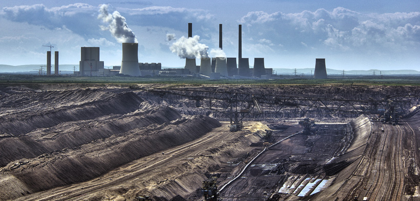 Germany Lusatia Open Pit Nochten And Plant Boxberg