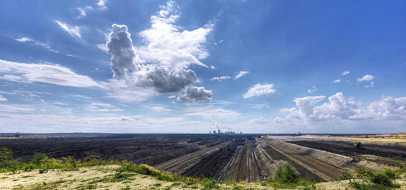 Germany Lusatia Open Pit Nochten And Plant Boxberg