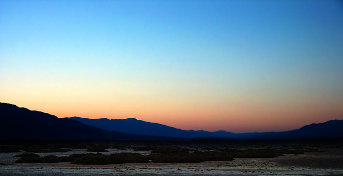 USA California Death Valley At Dusk