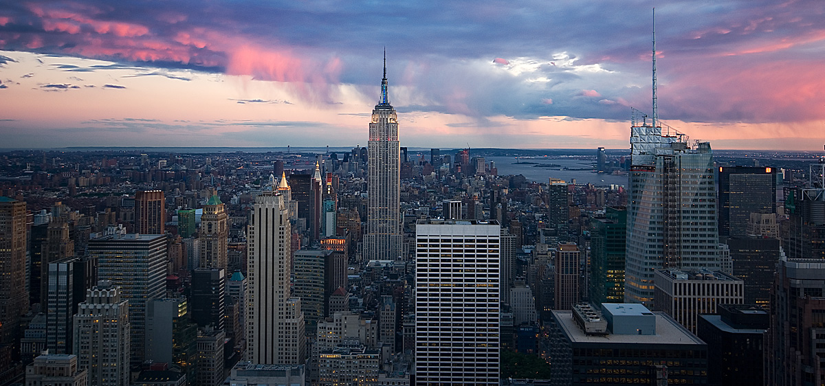USA NYC Midtown Mannhattan With Empire State Building