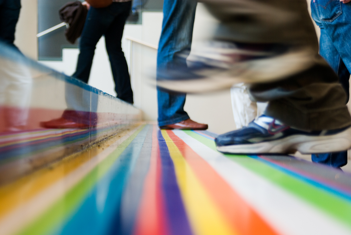 Steps Viewed In The Museum Of Modern Art, NYC